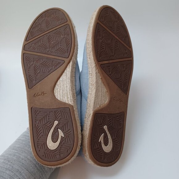 Olu Kai Shoes Kaula Pa'a Kapa Convertible Espadrille Flats Womens US 9.5 - Picture 15 of 16